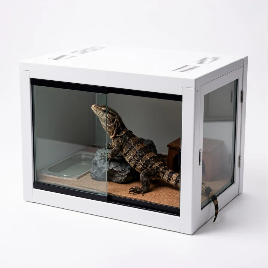 6x2x2 PVC monitor lizard larger species wholesale reptile enclosures sliding glass