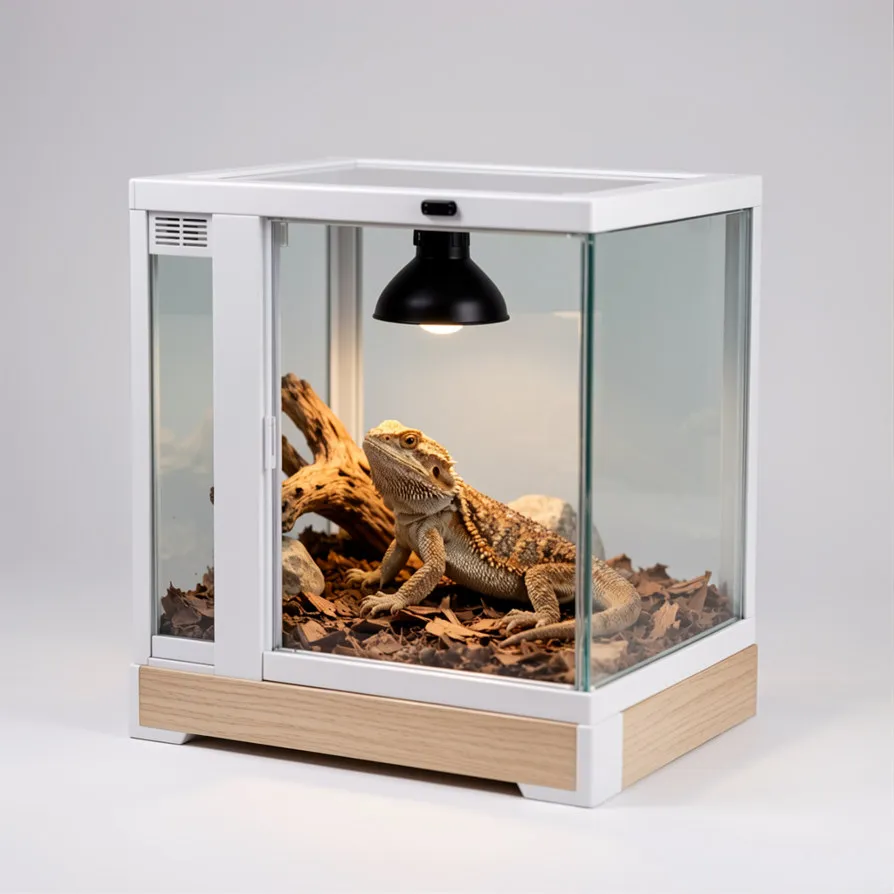 Bearded dragon heat lamp glass wholesale reptile enclosures 4x2x2 PVC terrarium tank