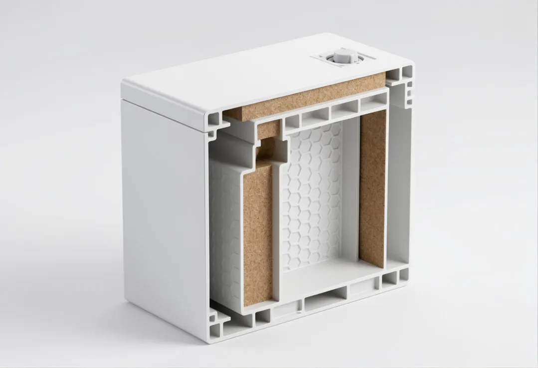 Custom Reptile Enclosures 10mm Food Grade PVC Panel Cross Section Insulated Terrarium