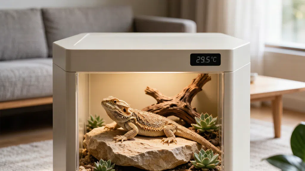 Custom Reptile Enclosures Bearded Dragon Bioactive Setup Digital Temperature Vivarium