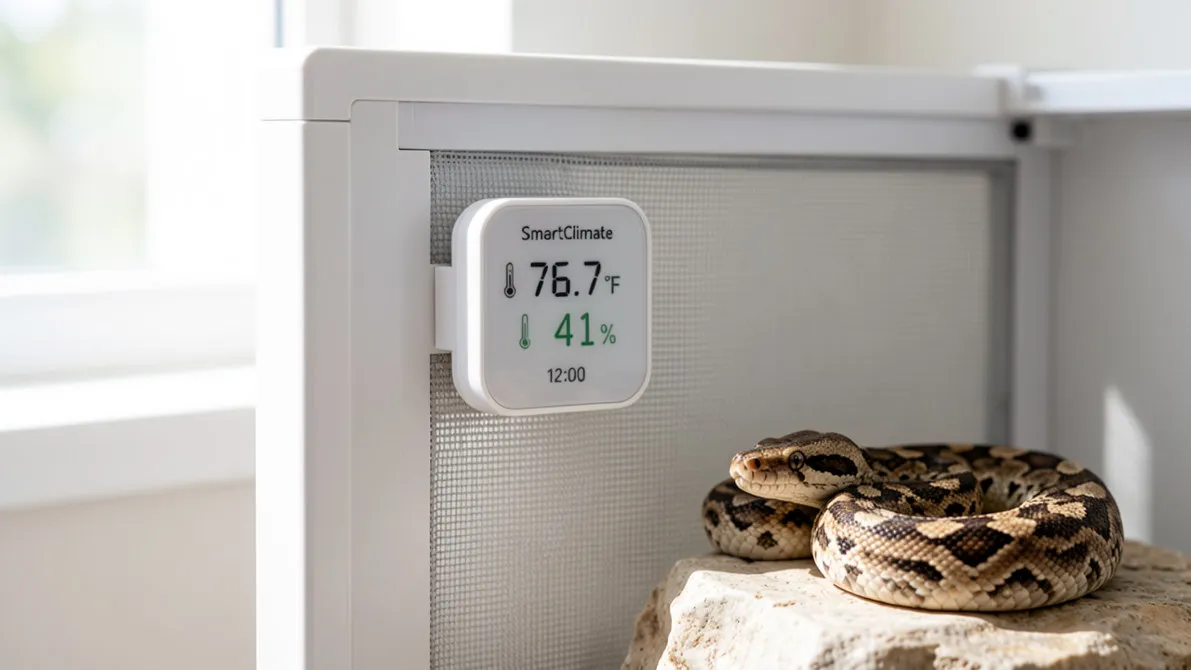 Reptile Enclosure Manufacturer SmartClimate Digital Humidity Gauge Python Snake Terrarium