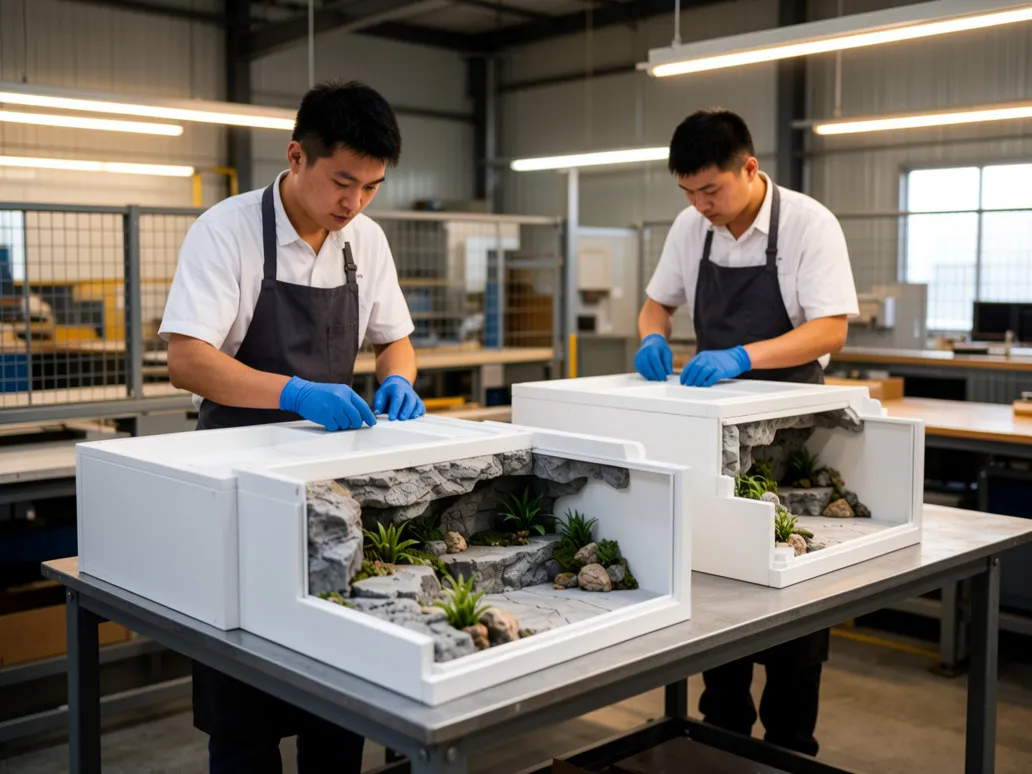 Reptile Enclosure Manufacturer TerraEvoLab White PVC Python Snake Terrarium Production