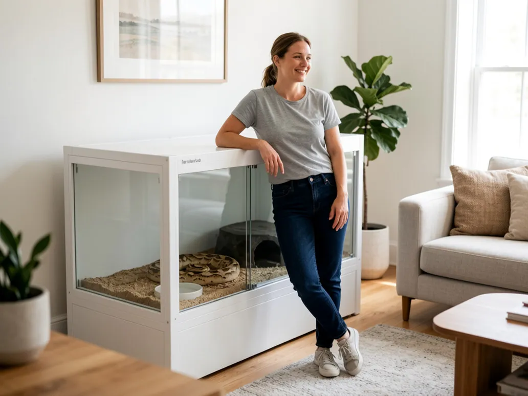 Reptile Enclosure Manufacturer TerraEvoLab Customer Living Room Build Large PVC